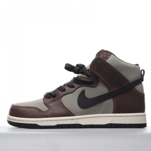 Nike SB Dunk High Baroque Brown BQ6826-201 Brown Green 